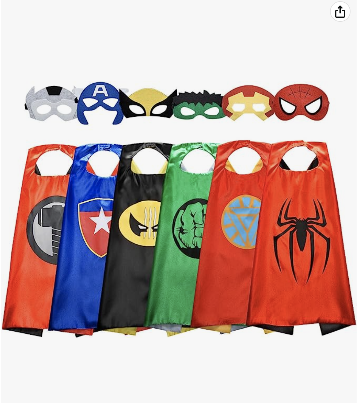 Kids capes and masks 